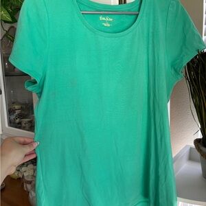 Lilly Pulitzer Women's Aqua Short Sleeve Tee